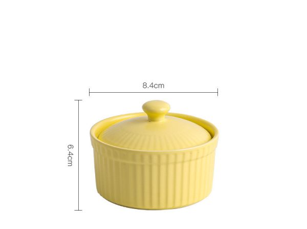 Ceramic Small Baking Bowl Soufulei Double Skin Milk Steamed Egg Bowl - Image 5