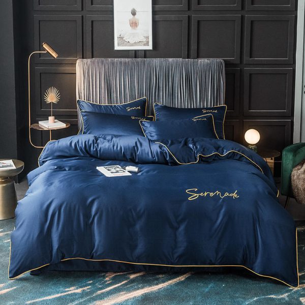 New Serenade Washed Silk Four-Piece Bedding Set Of Four-Piece Bed Linen