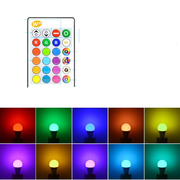 Led Smart Bluetooth Bulb Light Mobile Phone Dimming Color Music Group Control - Image 3