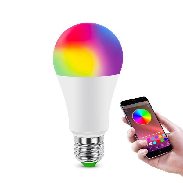 Led Smart Bluetooth Bulb Light Mobile Phone Dimming Color Music Group Control - Image 2