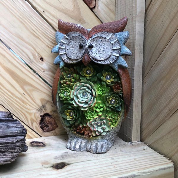 Solar Owl Led Light Outdoor Decorative Light Courtyard Decoration Resin Crafts Courtyard Lawn Night View Gift Lighting Decoration - Image 5