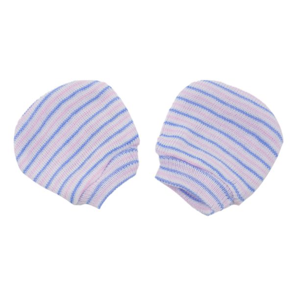 Striped Finger Cots Children's Newborn And Toddler Hand Guards Against Scratching Face - Image 6