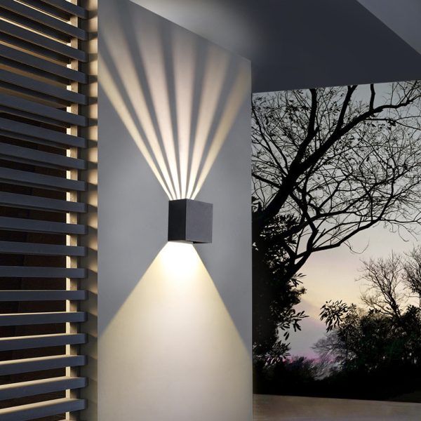 New Led Outdoor Rainproof Wall Lamp Dimmable Angle Square - Image 5