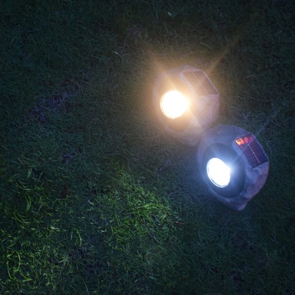 Solar Simulation Stone Lamp Garden Lamp Outdoor Outdoor Garden Lawn Decoration Spotlight - Image 4