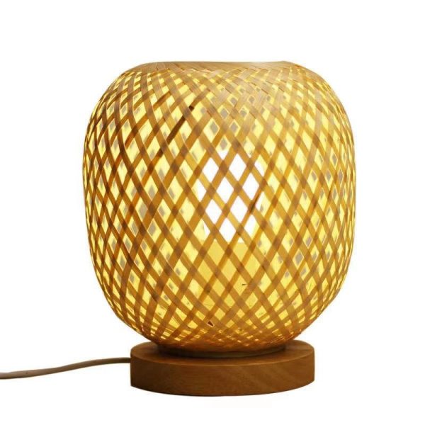 Bamboo Strip Weaving Simple Net Celebrity Homestay Decorative Table Lamp - Image 2