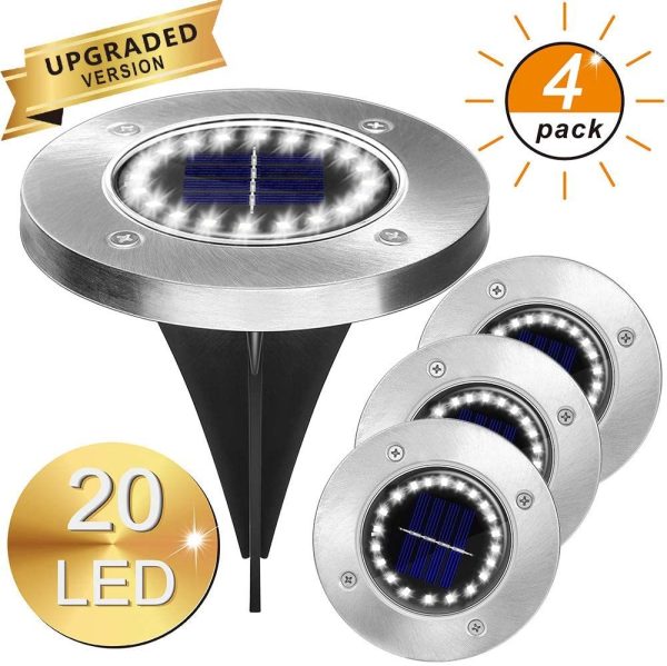 8LED Waterproof Solar Powered Garden Lights - Image 7