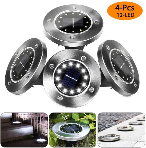 8LED Waterproof Solar Powered Garden Lights - Image 8