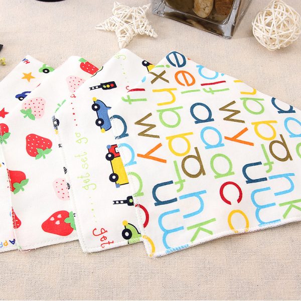 Newborn Baby Cotton Triangle Scarf - Image 4