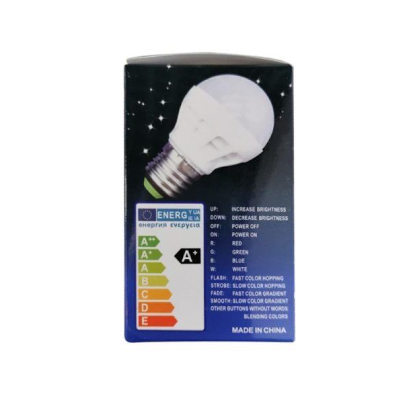 Colorful led bulb light rgb 3w bulb full color bulb - Image 3