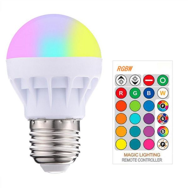 Colorful led bulb light rgb 3w bulb full color bulb - Image 4