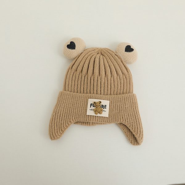 Children's Knitted Warm Bear Woolen Cap Outdoor - Image 9