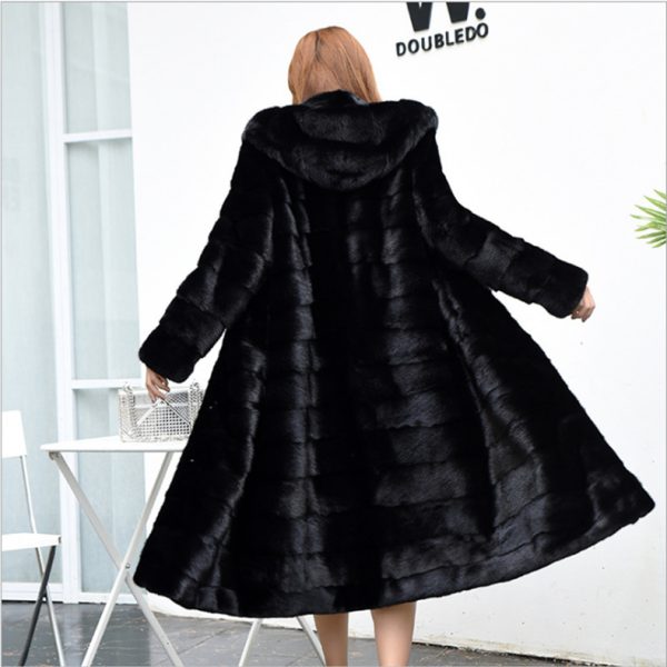 Fur Long Coat Thickened Warm - Image 3