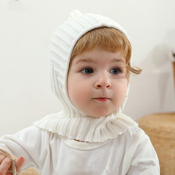 Baby And Infant Hat Scarf All-in-one Warm Keeping Sleeve Cap - Image 3