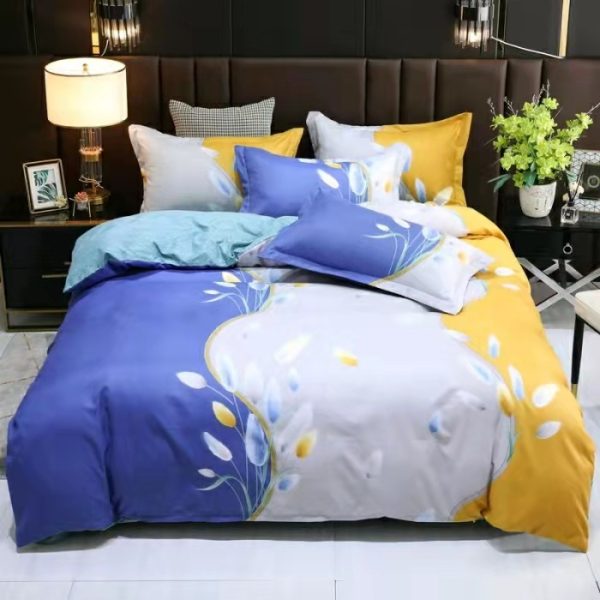 Thickened Brushed Four-piece Winter Bed Sheet And Duvet Cover Three-piece Bedding Set - Image 9