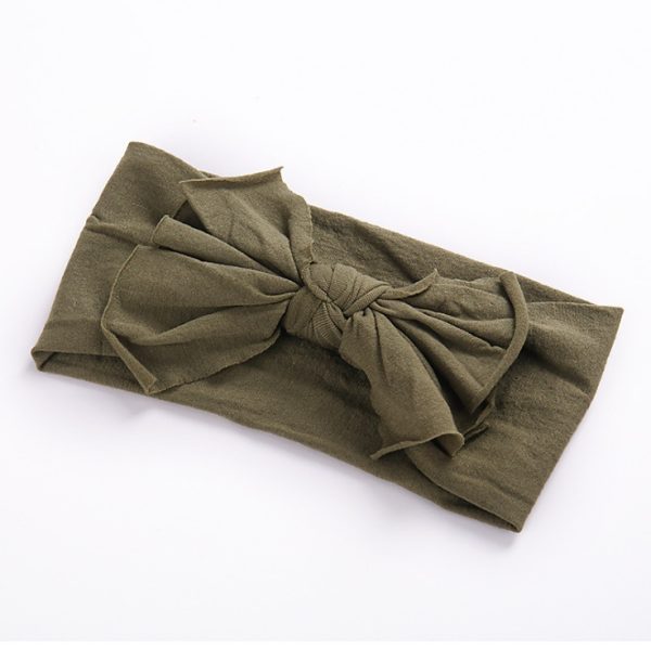 Nylon stockings fashion wide hair band handmade bow headband - Image 4