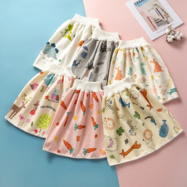 Waterproof Skirt Children's Absorbent Leak-proof High Waist - Image 2