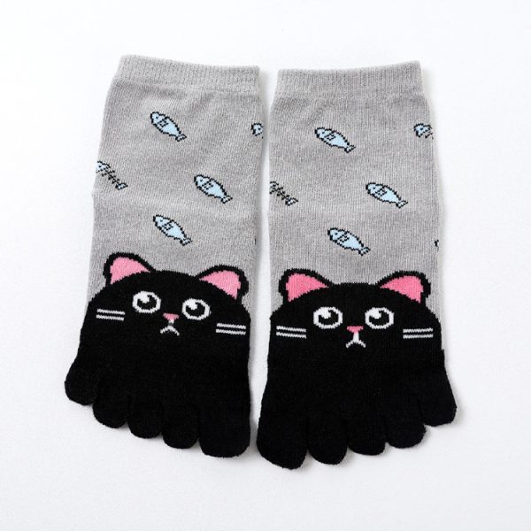 Five Toe Socks Cotton Socks Cute Cartoon - Image 9