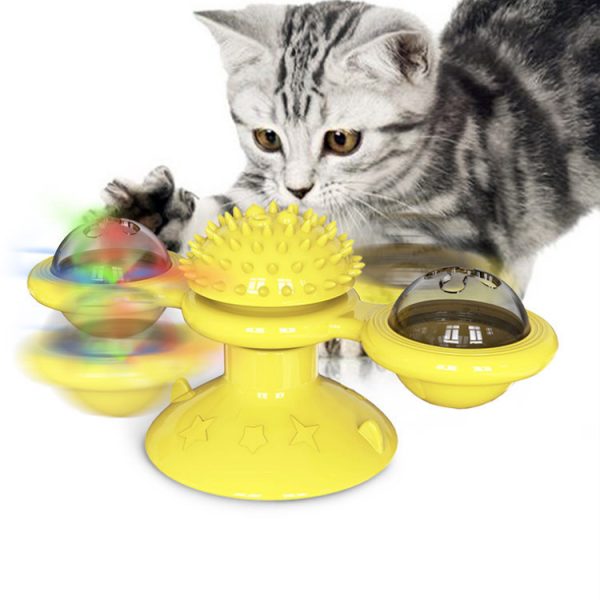 Sucker Turn Windmill Cat Toy Funny Cat Creative Spin Ball - Image 8