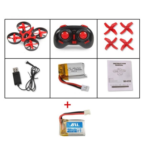 Remote control mini quadcopter with protective ring remote control drone anti-fall remote control aircraft children's toy - Image 3