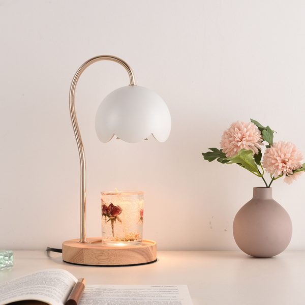 Roses Dimmable Ambient Light Fused Candle Scented Lamp Bedside - Image 4