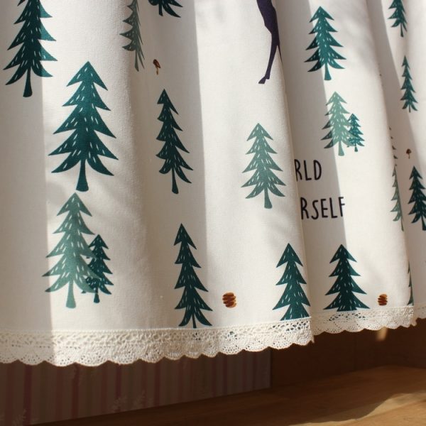 Kitchen fabric short curtains - Image 4