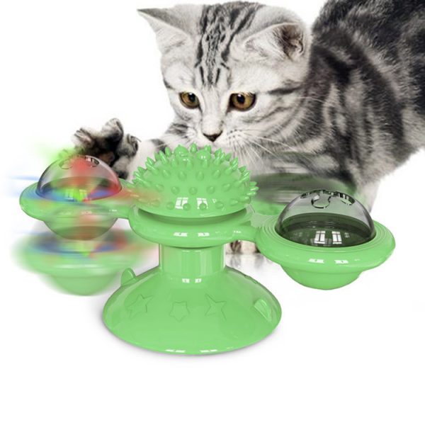 Sucker Turn Windmill Cat Toy Funny Cat Creative Spin Ball - Image 7