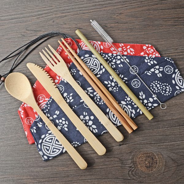 7-piece set of cutlery, spoon, straw and chopsticks - Image 4