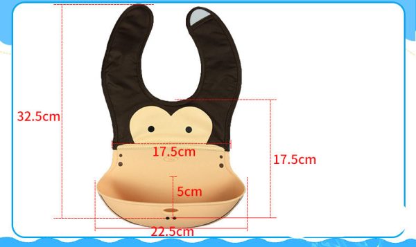 Cartoon silicone baby bib - Image 2