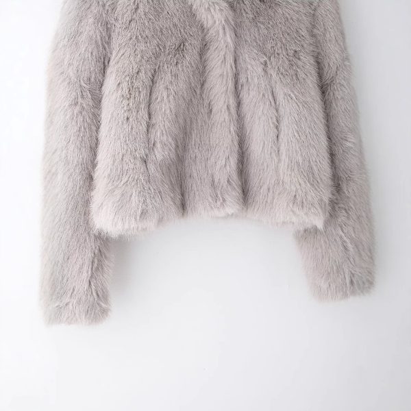 Women's Fashion Simple Leather Fur Coat - Image 3