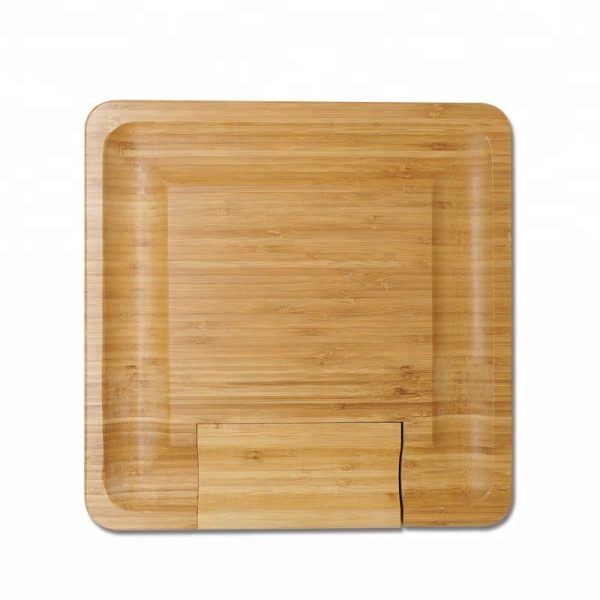 Bamboo cheese board set cheese cutting board - Image 2