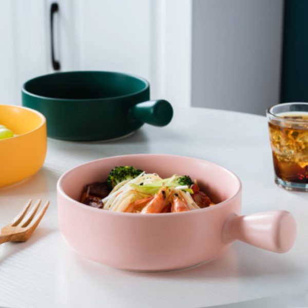 Household noodle bowl with handle - Image 3