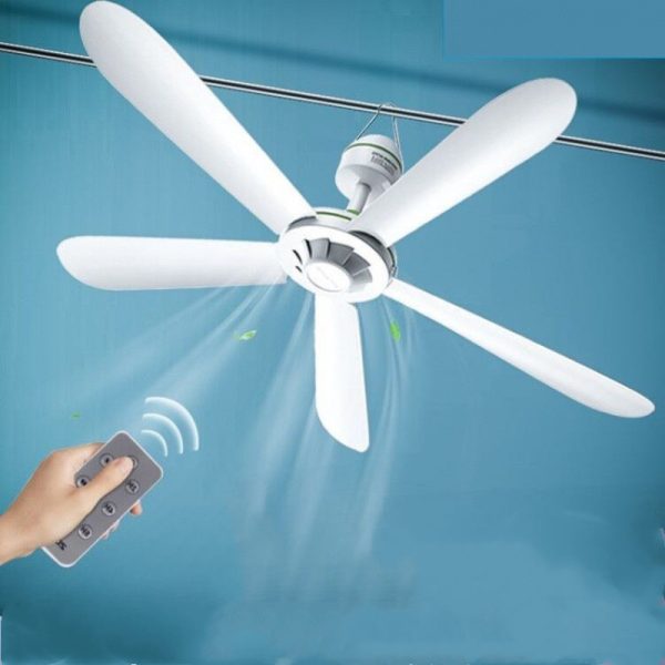 Small Ceiling Fan Household Dormitory Bed Plastic Five-leaf Wind Mute