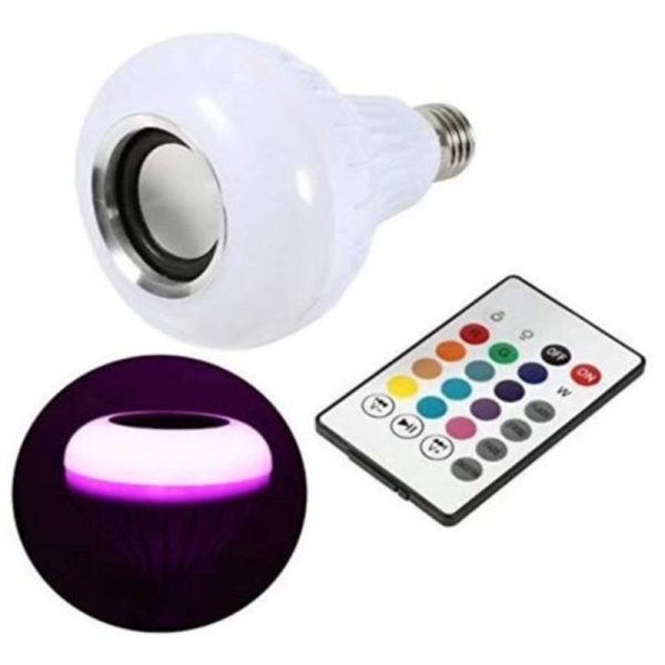 Intelligent seven-color bluetooth wireless with remote control audio bulb bubble lamp - Image 7