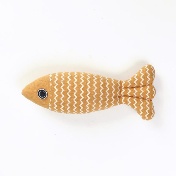 Cat Toy Funny Cat Linen Fish Pillow Self-hey Cat - Image 3