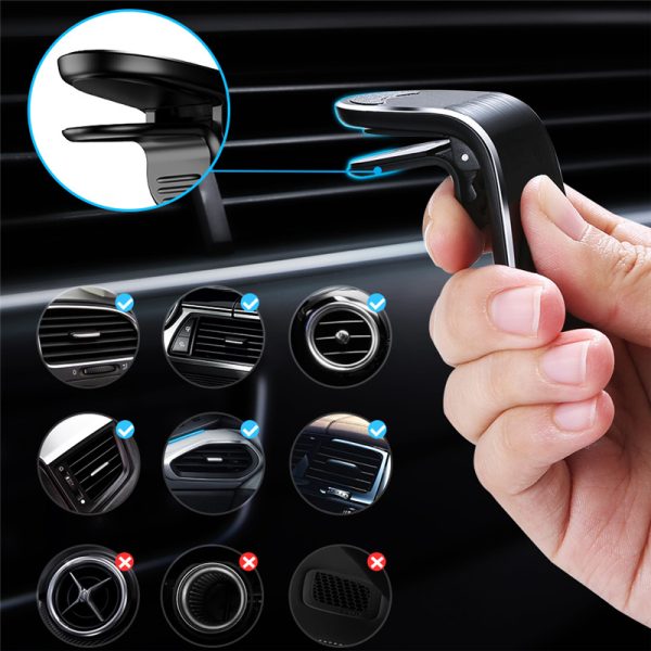 Car Magnet Magnetic Air Vent Mount Holder Magnetic Car Phone Holder Stand 360 Metal Car Air Vent Magnet Stand In Car GPS Mount Holder - Image 3