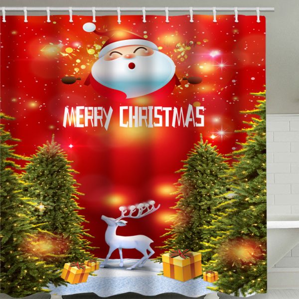 Christmas shower curtain - Image 4