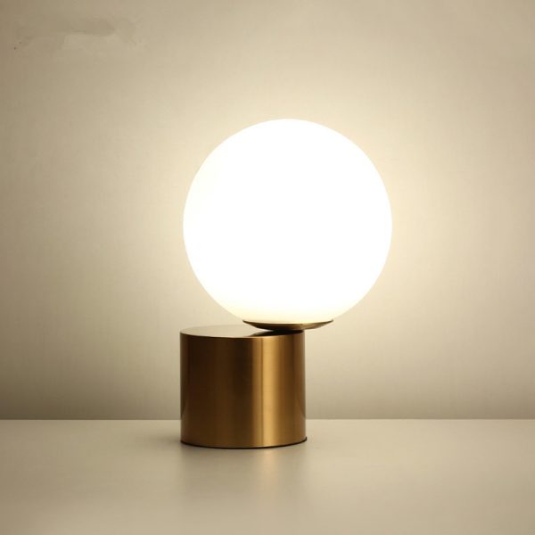 Simple Room Bedroom Decoration Glass Ball Table Lamp - Image 3