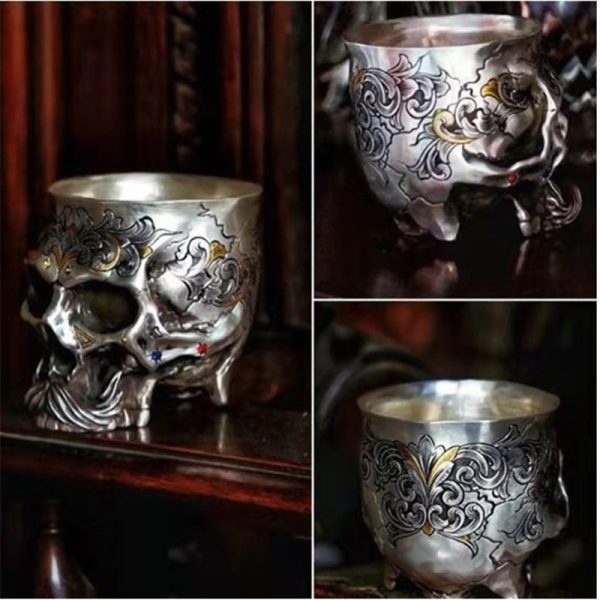 Creative Gothic Alloy Sculpted Drink Cup - Image 3