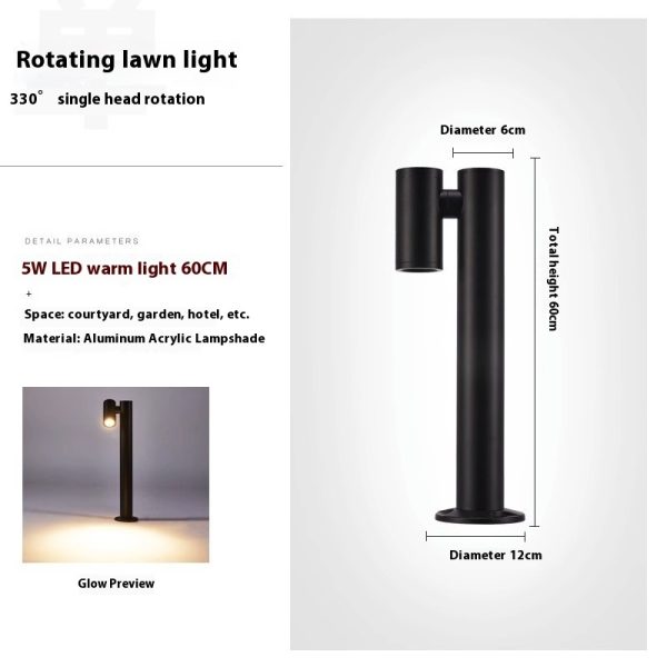 Outdoor Lawn Lamp Adjustable Angle - Image 5