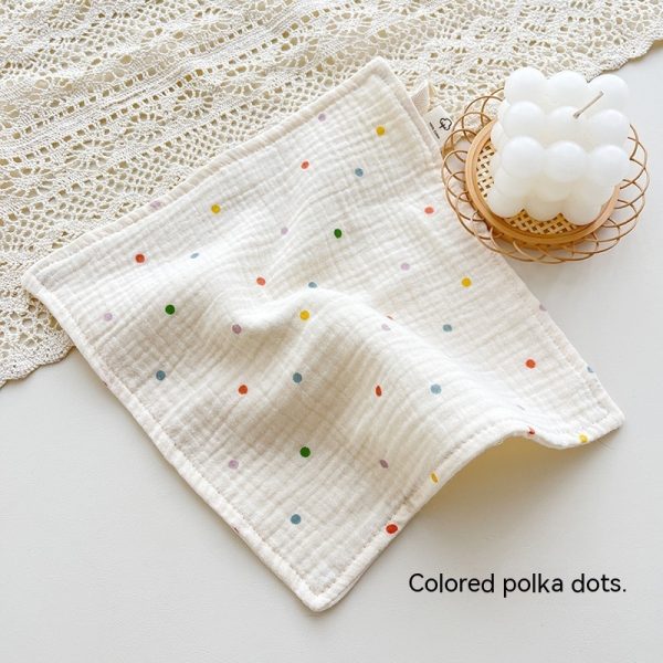 Four-layer Gauze Baby Saliva Towel Floral Newborn Baby Face Towel Handkerchief - Image 7