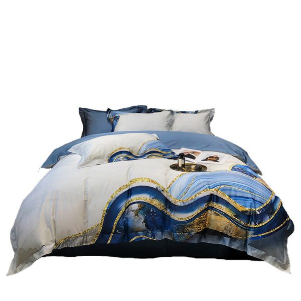 New Product Digital Printed Cotton Four-piece Abstraction - Image 2