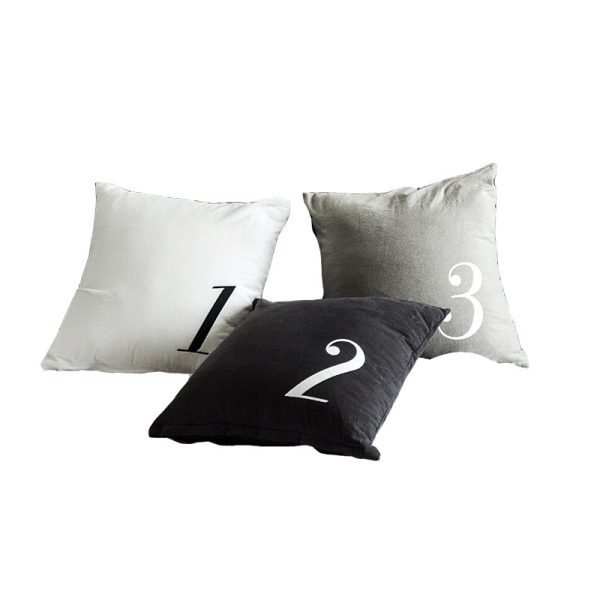 Kye Minimalist Numeric Throw Pillow Cover - Image 2