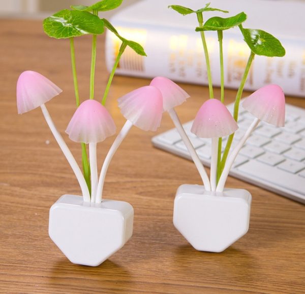 Color LED Mushroom Light, 3 Colors, With Sensor, Novelty, 220v - Image 5