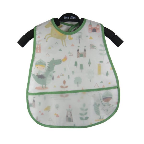 Baby eating bib girl baby waterproof children male painting apron - Image 5