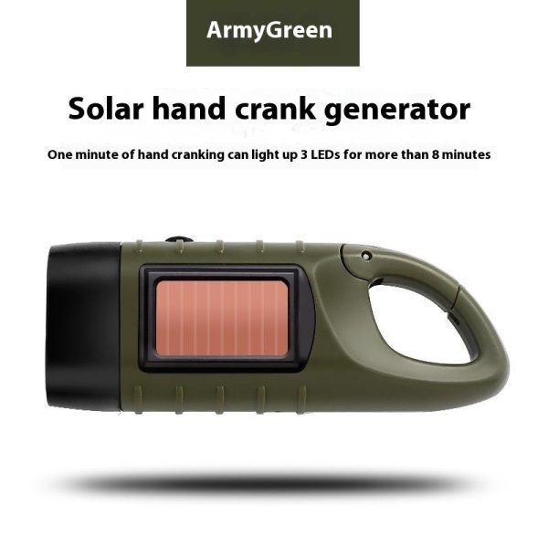 Hand-cranking Self-generating Small Solar Flashlight - Image 4