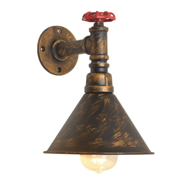 Wall Lamp Industrial Style Bar Table Personality Wrought Iron Pipe Decorative Wall Lamp - Image 3