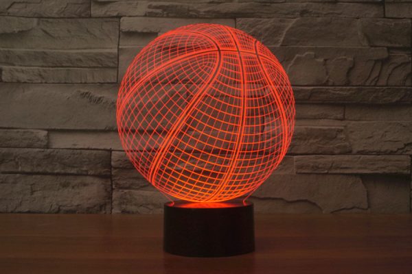 Basketball Creative Illusion Colorful 3D Lights - Image 5