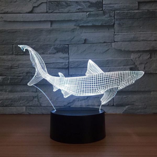 Colorful touch LED fish lamp - Image 6