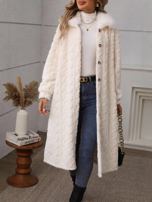 Fashion Three-dimensional Pattern Plush Warm Coat - Image 5