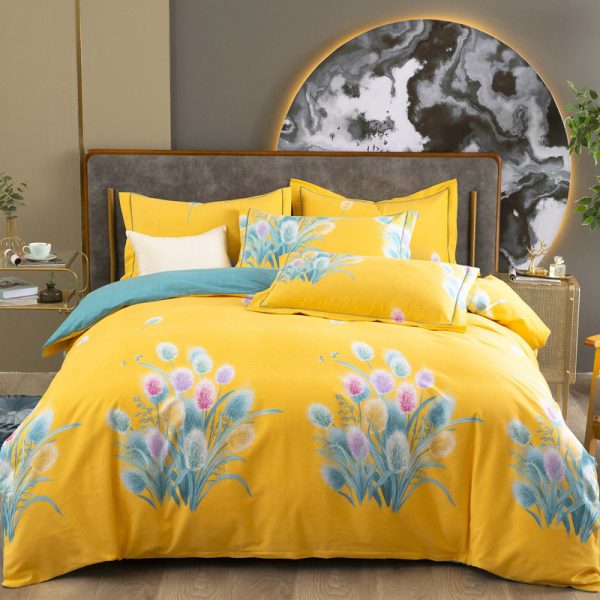 Cotton Winter Linen Quilt Cover Bedding Set - Image 5